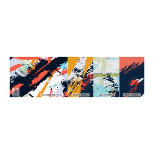 Vzorka fototapety Premium Canvas - Dynamická kompozícia - Abstrakcia, Graffiti, Kus - 100x30 cm