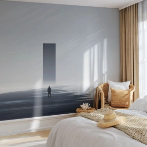 Samolepiaca Fototapeta Deluxe Sticker - Príležitosť alebo hrozba? - Minimalizmus, Moderné, Osamelosť - 300x210 cm