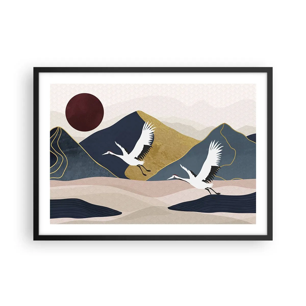 Plagát v čiernom ráme - Opäť ubehol ďalší deň - 70x50 cm