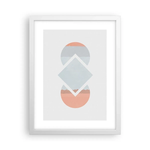 Plagát v bielom ráme - Situácia je jasná - 30x40 cm