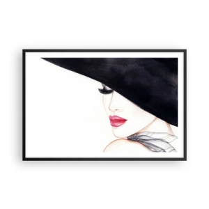 Plagát v čiernom ráme - Elegancia a zmyselnosť - 91x61 cm