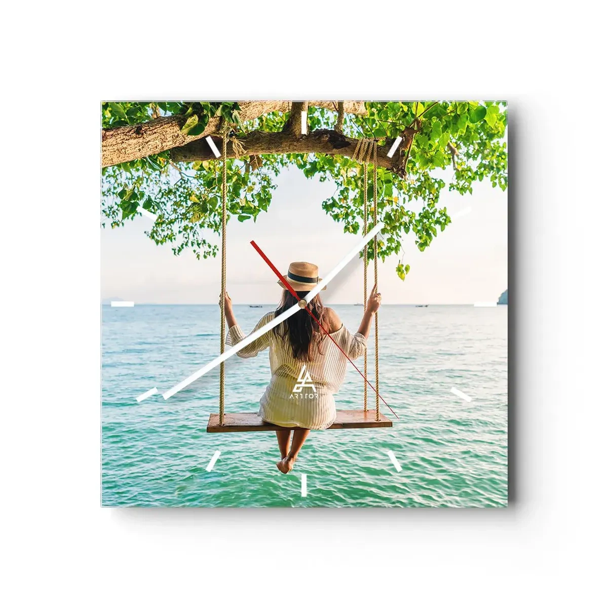 Nástenné hodiny - Život je krásny - 30x30 cm