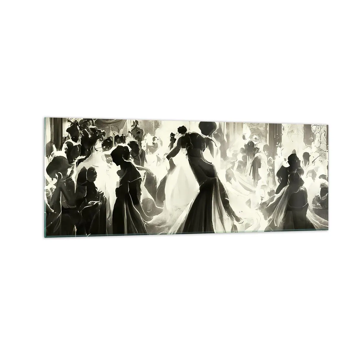 Obraz na skle - Veľká maškaráda - 140x50 cm
