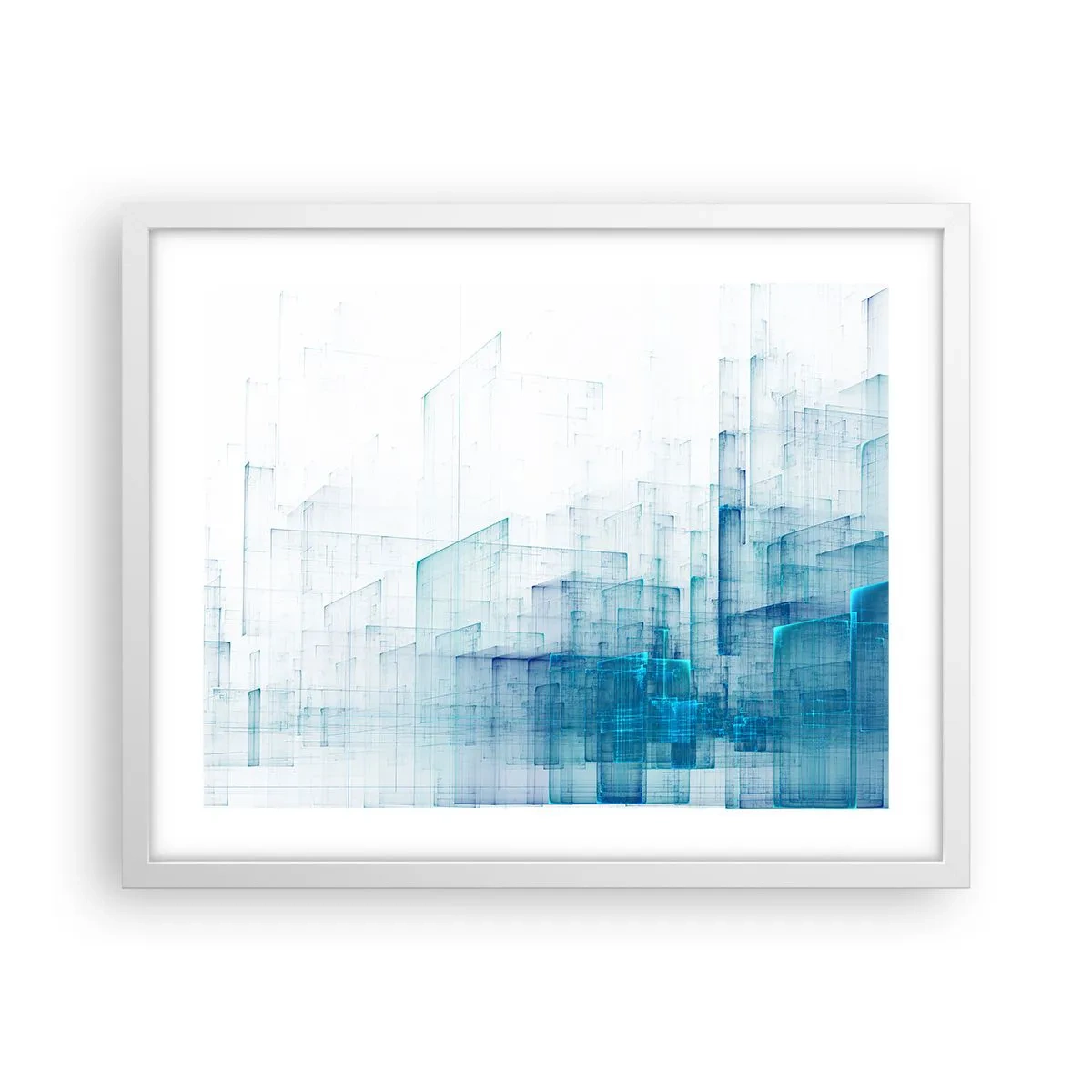 Plagát v bielom ráme - Ako sa stal priestor - 50x40 cm