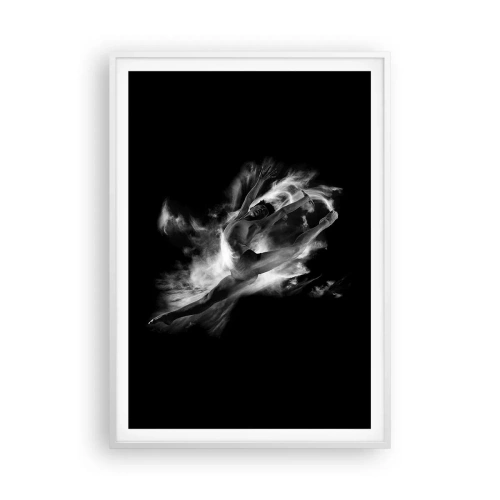 Plagát v bielom ráme - Zastavený za letu - 70x100 cm