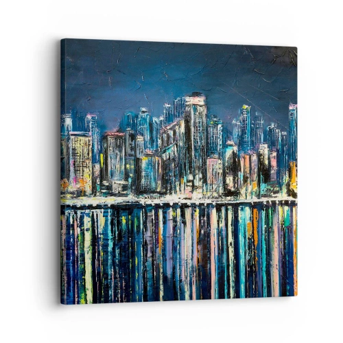 Obraz na plátne - Kaskáda svetiel - 30x30 cm