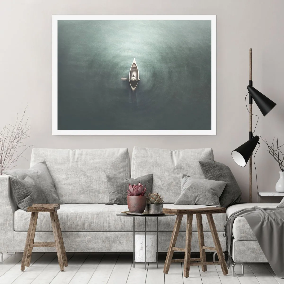 Plagát - Cez mesačné jazero - 70x50 cm