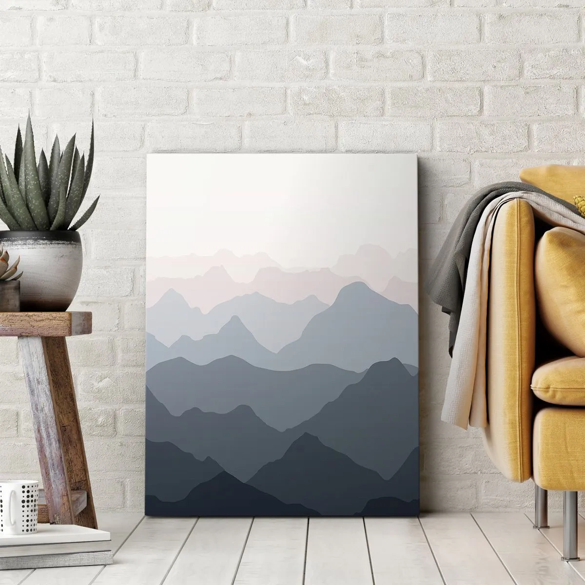 Obraz na plátne - Vlny hôr - 80x120 cm