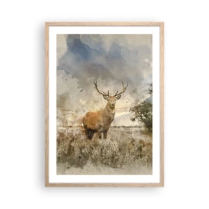 Plagát v ráme zo svetlého duba - Dôstojnosť - sila - majestátnosť - 50x70 cm