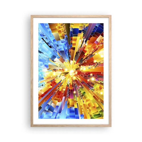 Plagát v ráme zo svetlého duba - In medias res - 50x70 cm