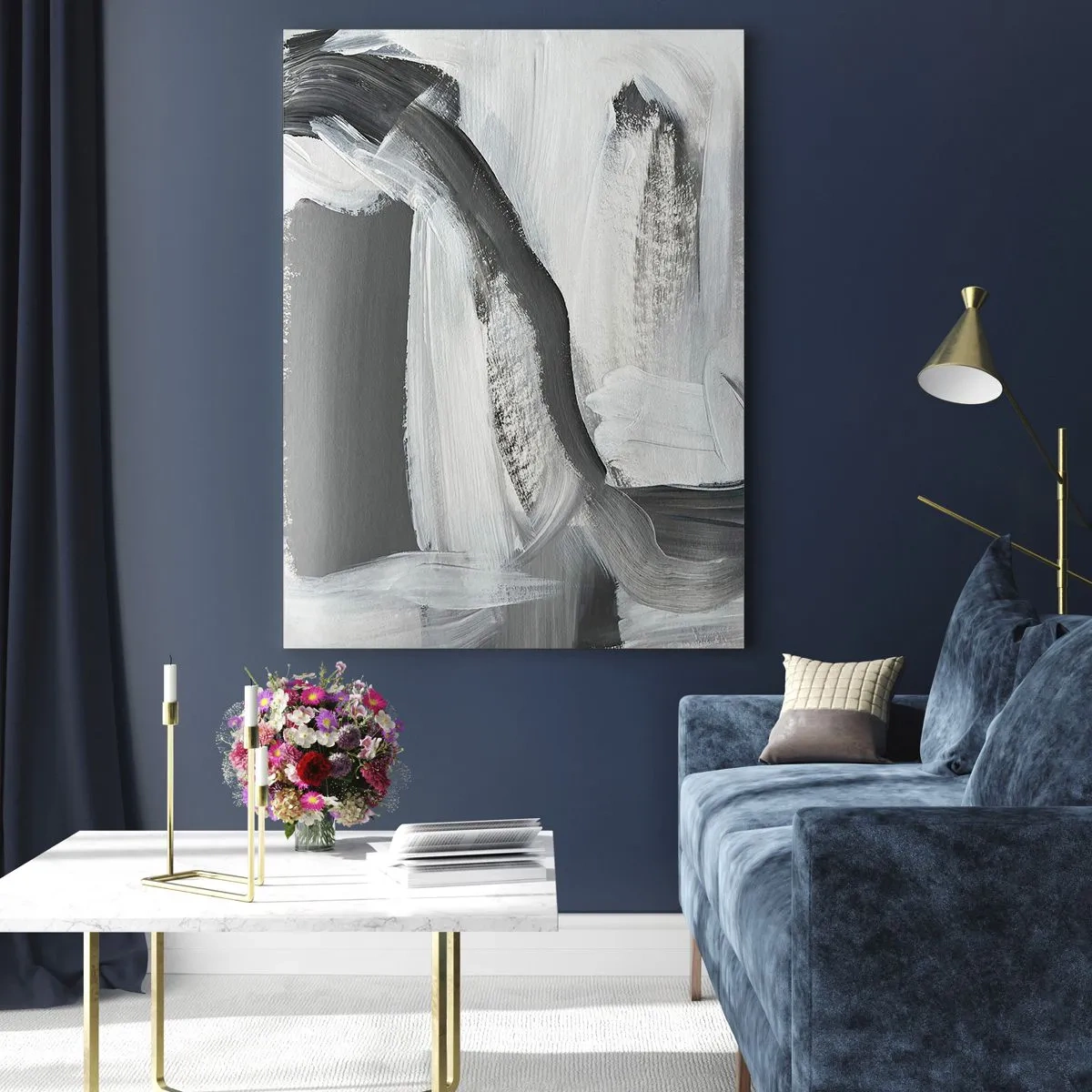 Obraz na skle - Pevným pohybom - 80x120 cm