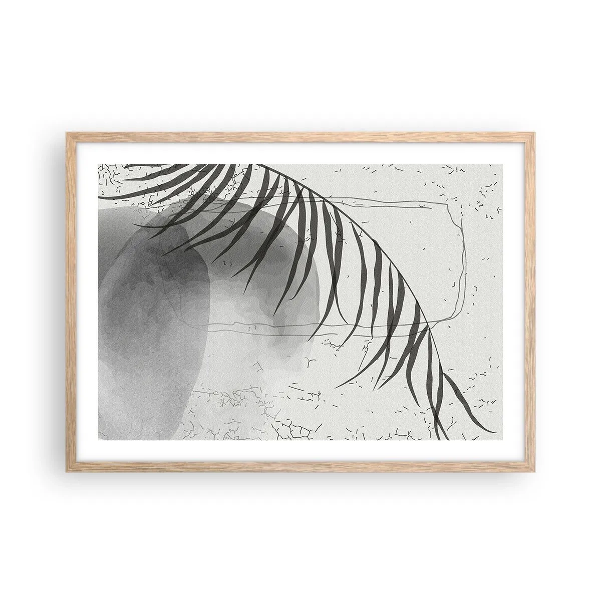 Plagát v ráme zo svetlého duba - Subtílna exotika prírody - 70x50 cm