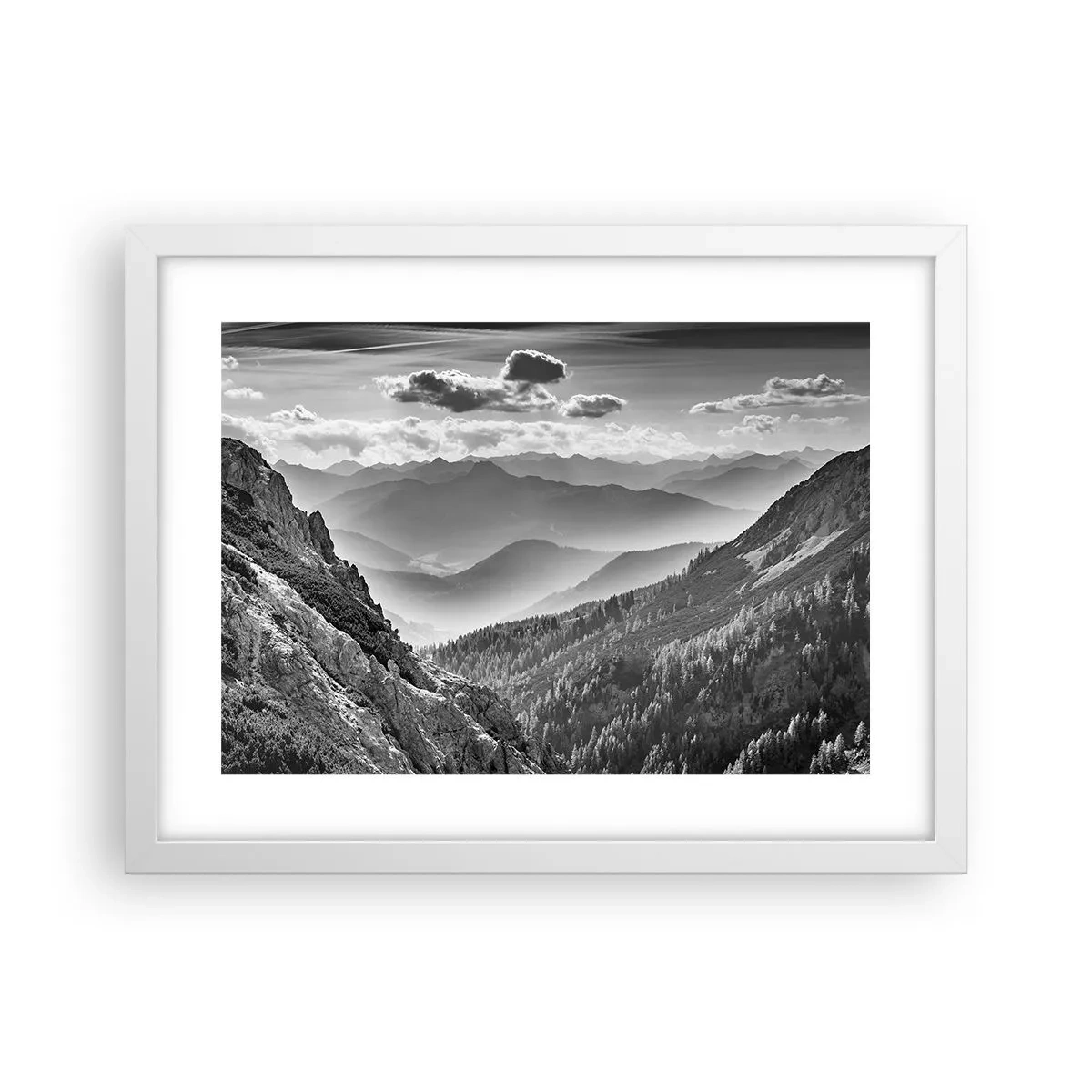 Plagát v bielom ráme - Až k horizontu - 40x30 cm