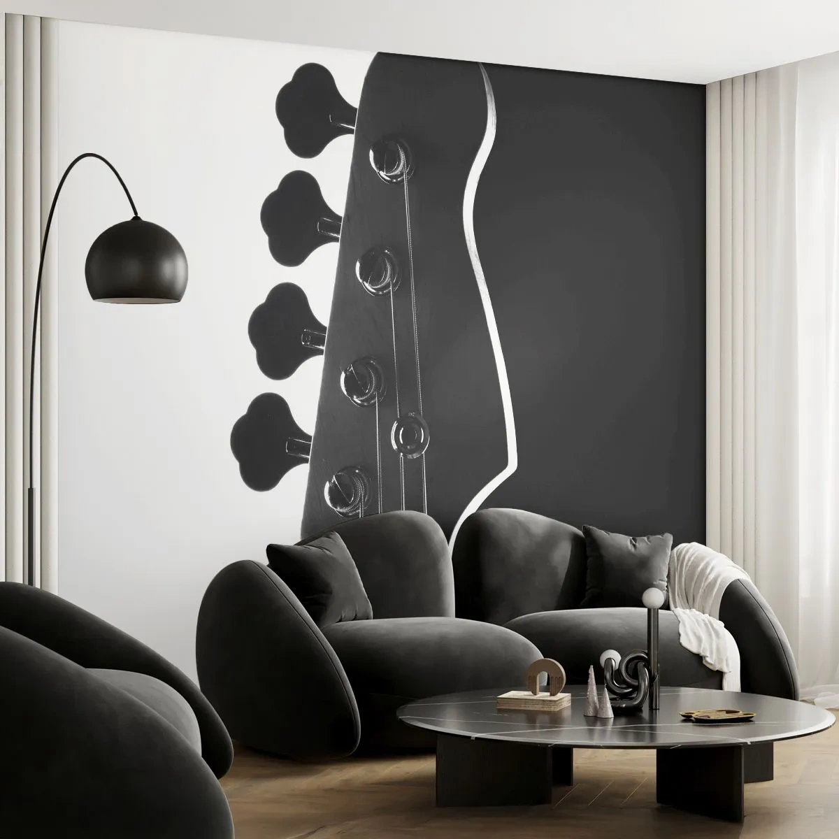 Fototapeta Premium Canvas - Rockové ticho  - Gitara, Hudba, Moderné - 350x256 cm