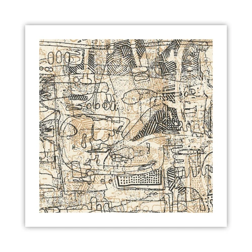 Plagát - Čaká na rozlúštenie - 50x50 cm