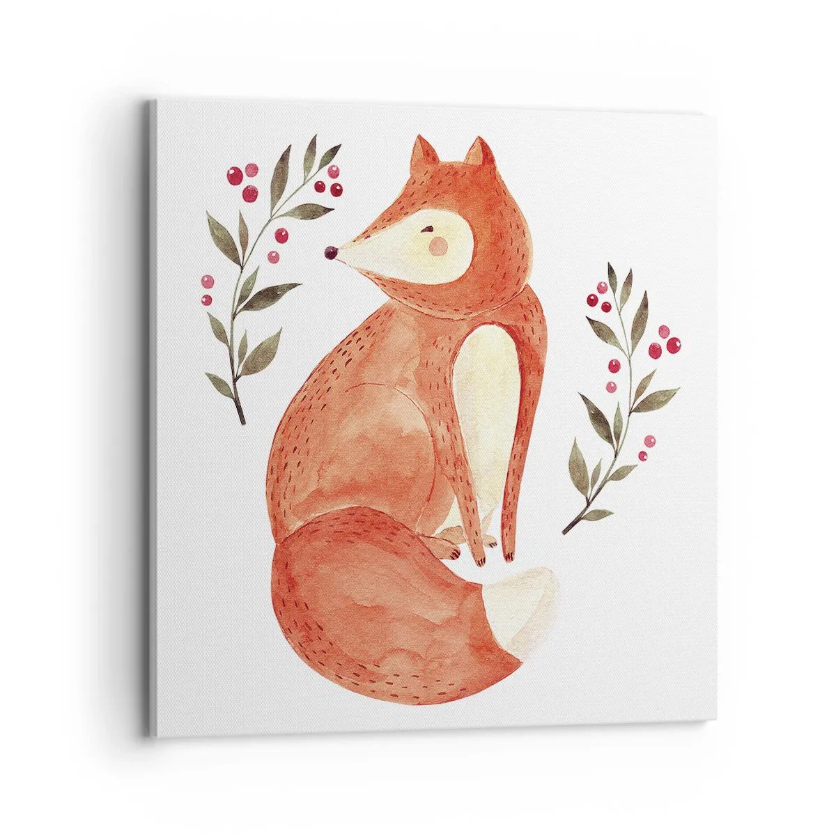 Obraz na plátne - Malý hrdzavec - 70x70 cm