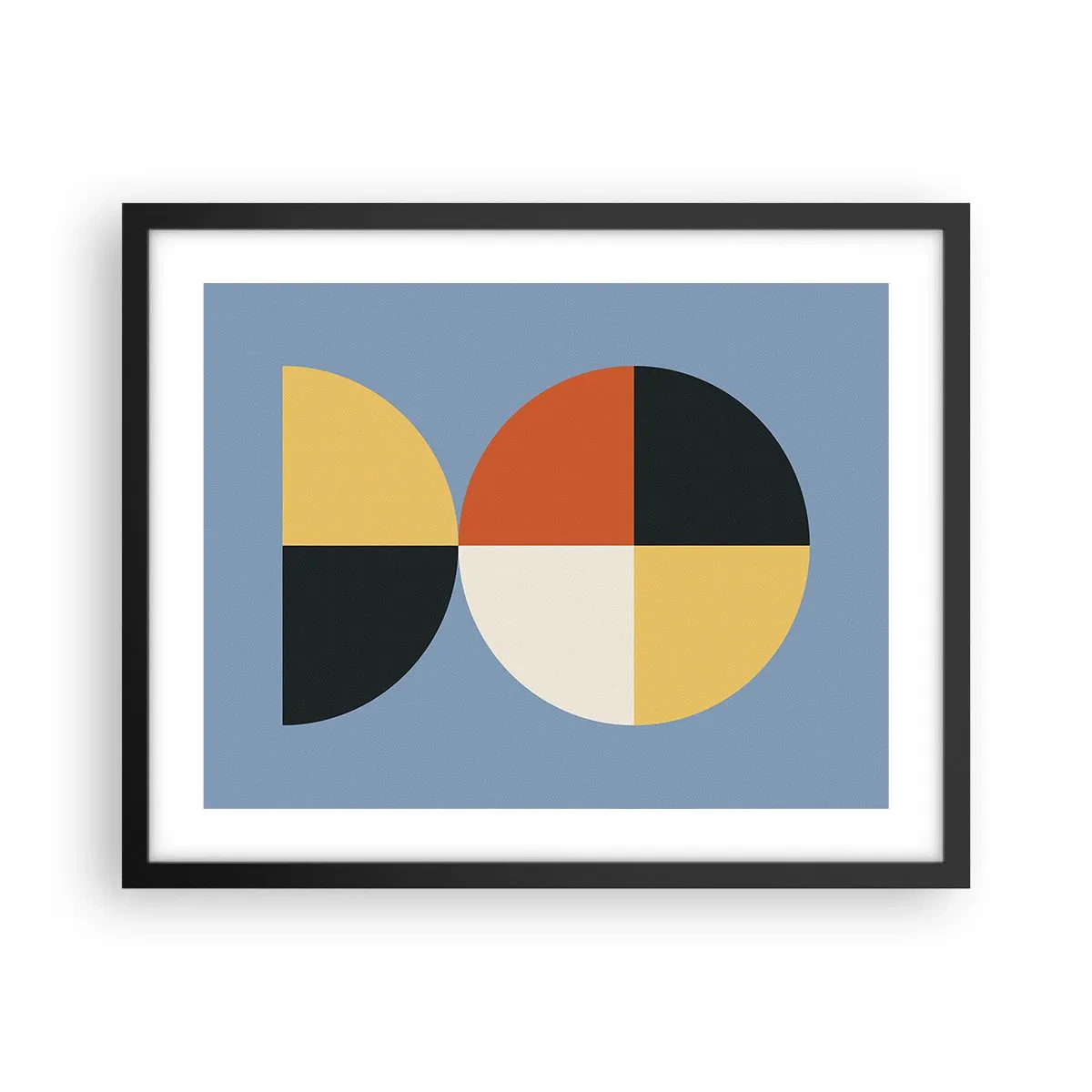 Plagát v čiernom ráme - Pozri a počítaj - 50x40 cm