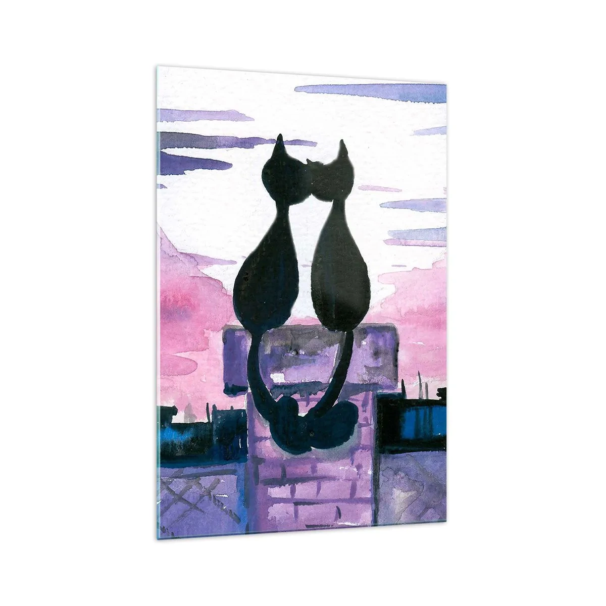 Obraz na skle - Rendez-vous pod mesiacom - 70x100 cm