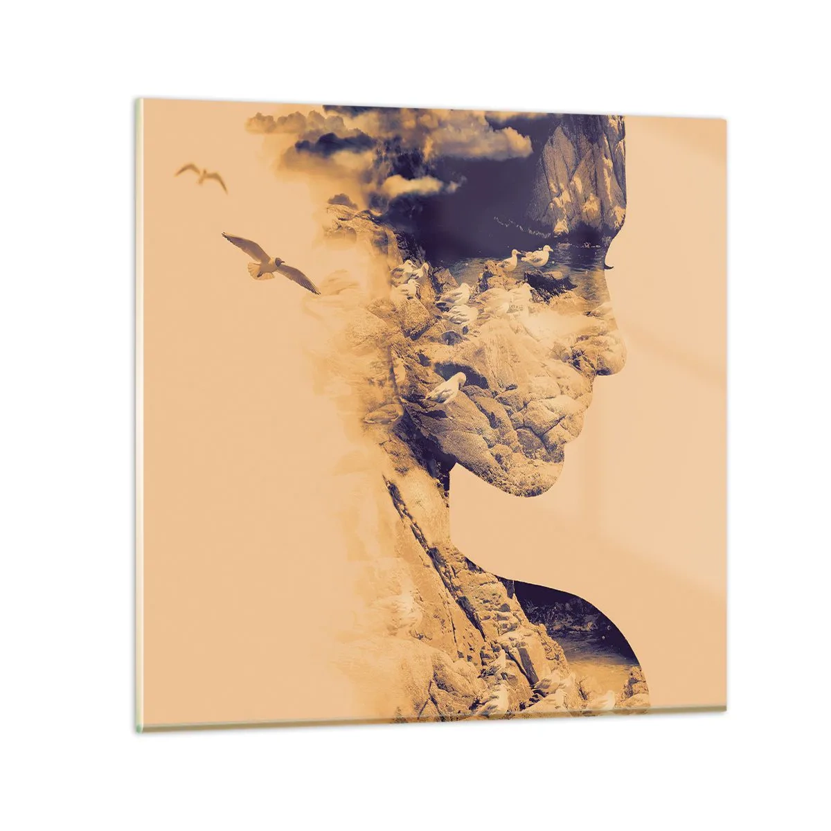 Obraz na skle - Krásna od prírody - 70x70 cm