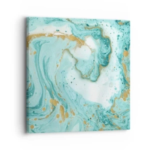 Obraz na plátne - Pod veľkou vlnou z epochy Edo - 30x30 cm