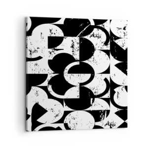 Obraz na plátne - Biele je biele a čierne čierne - 60x60 cm
