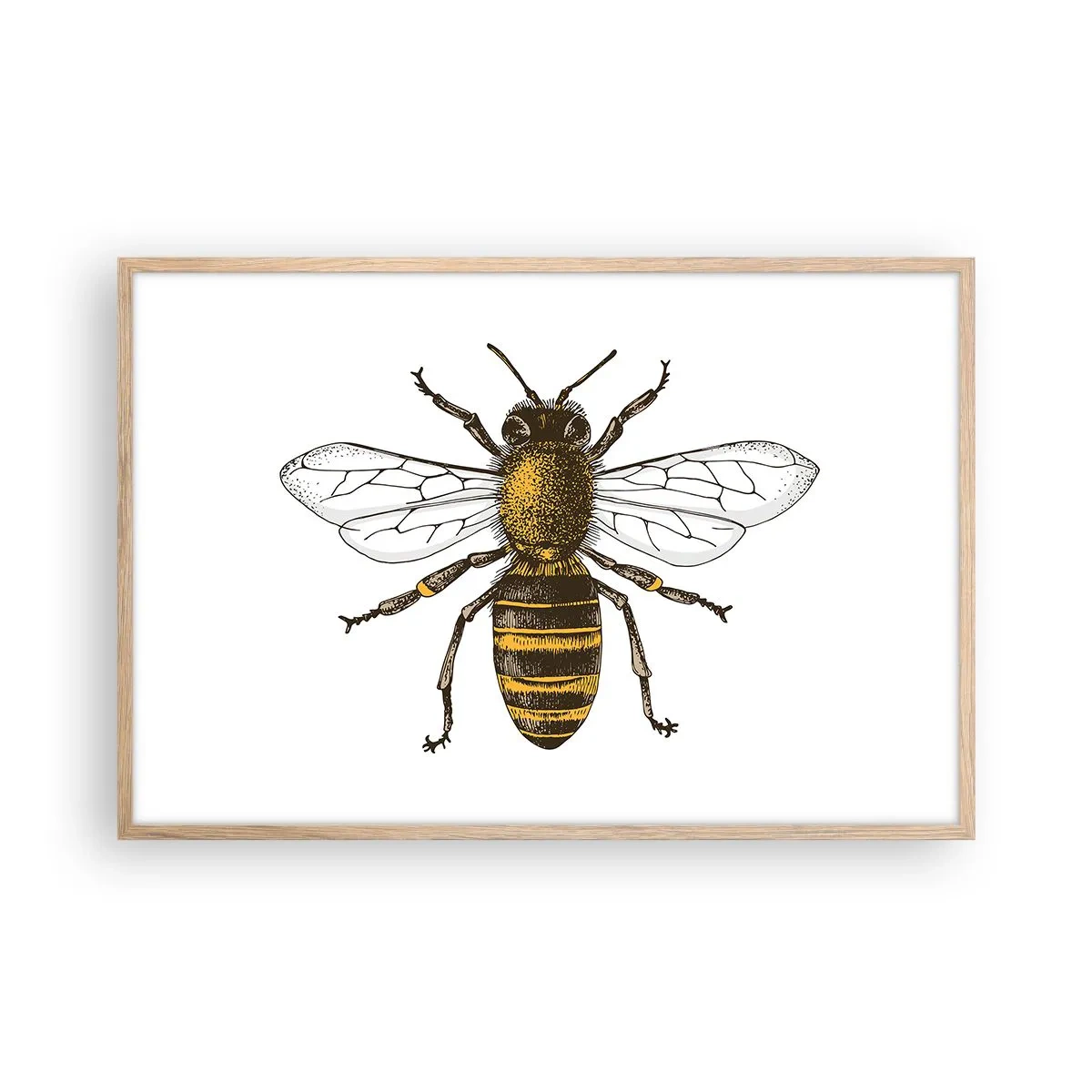 Plagát v ráme zo svetlého duba - Krásna a dobrá - 91x61 cm