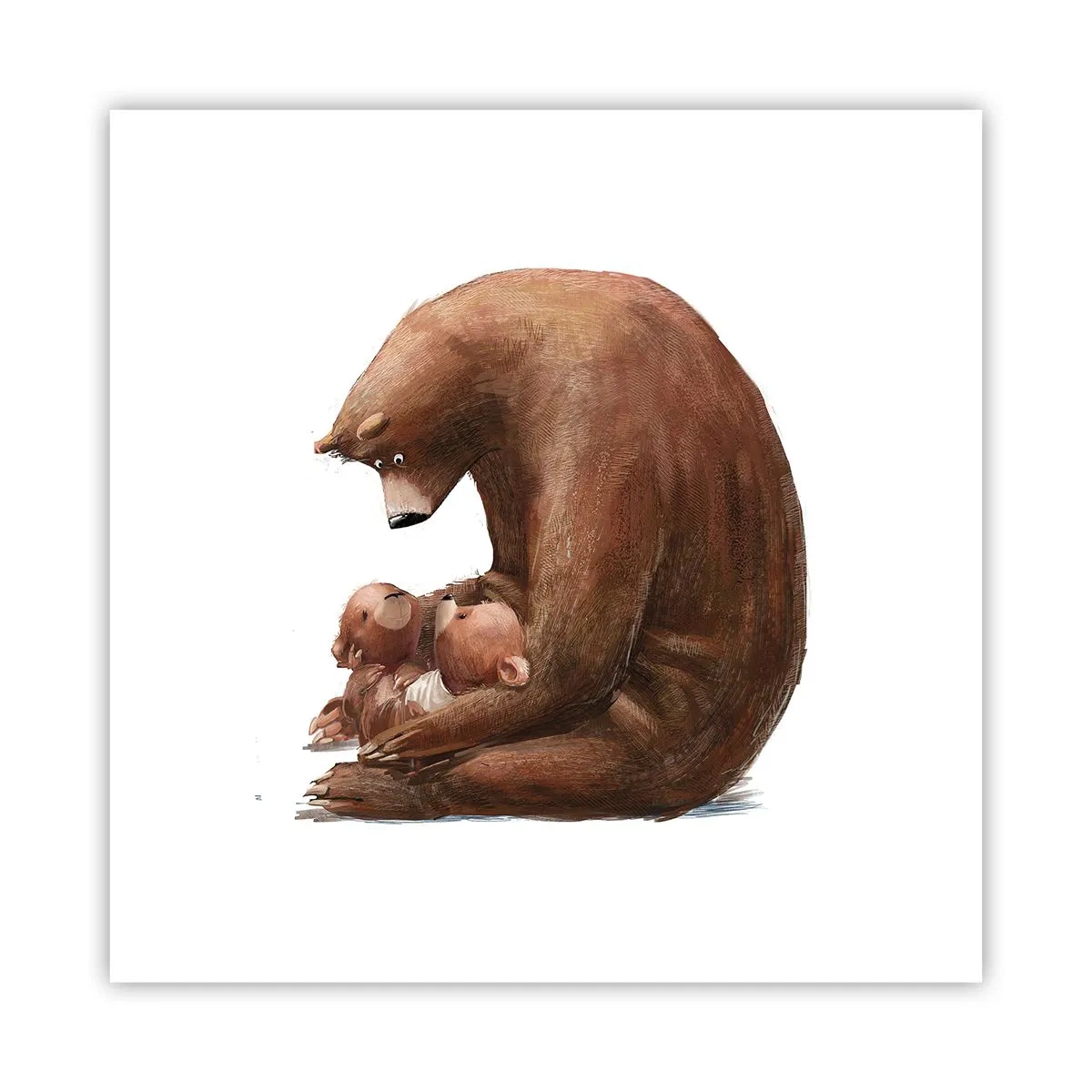 Plagát - Sladké sny, deti - 30x30 cm