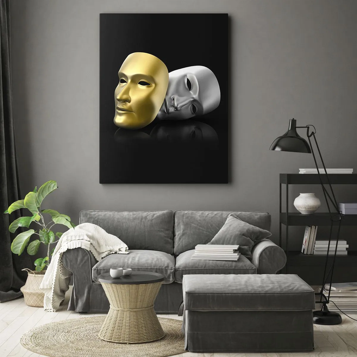 Obraz na plátne - Život je divadlo - 65x120 cm