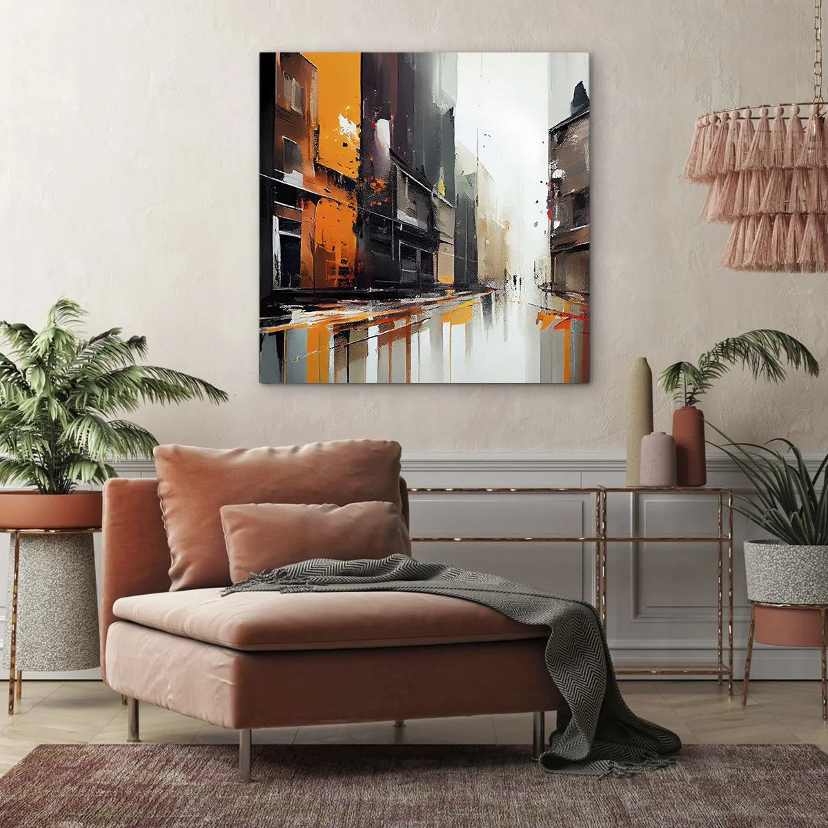 Obraz na plátne - Daždivý deň - 60x60 cm