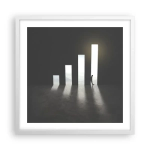 Plagát v bielom ráme - Úspech – impresia - 50x50 cm