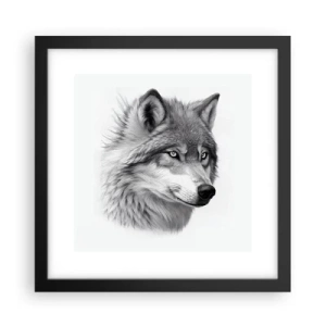 Plagát v čiernom ráme - Alfa – bezpochyby - 30x30 cm