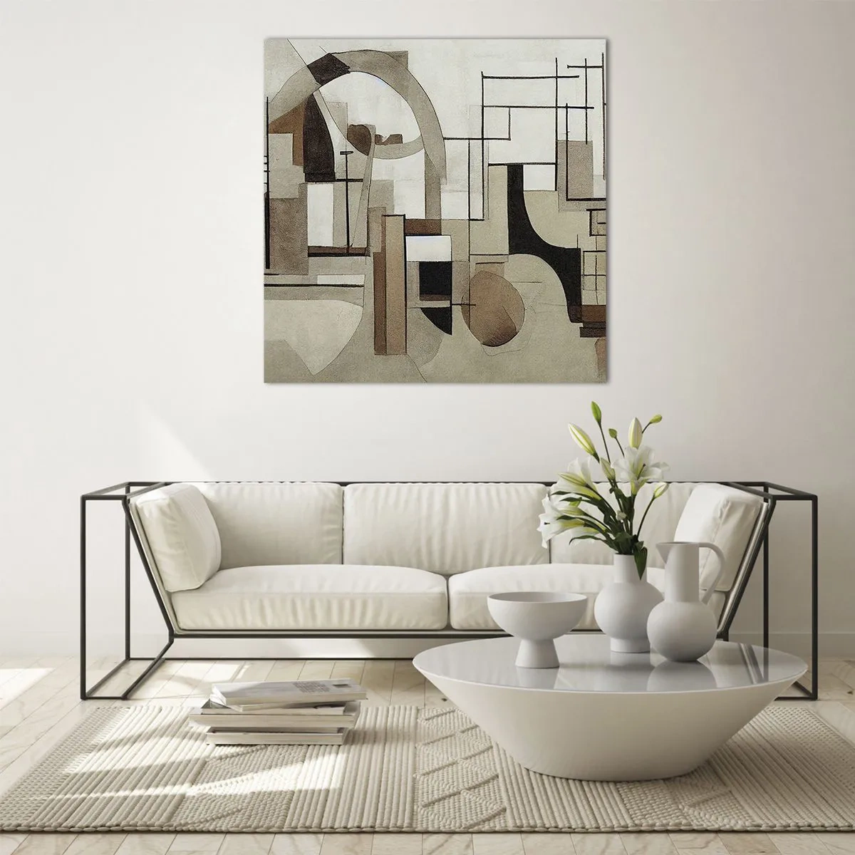 Obraz na skle - Mestská krajina 2.0 - 60x60 cm