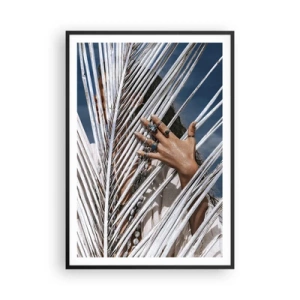 Plagát v čiernom ráme - Šamanové dievča? - 70x100 cm