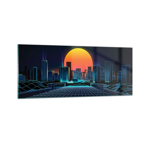 Obraz na skle - Stále chcete do reálu? - 100x40 cm