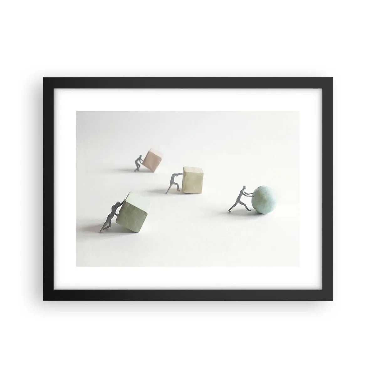 Plagát v čiernom ráme - Život samotný - 40x30 cm