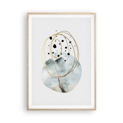 Plagát v ráme zo svetlého duba - V objatí priestoru - 70x100 cm