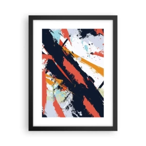 Plagát v čiernom ráme - Dynamická kompozícia - 30x40 cm