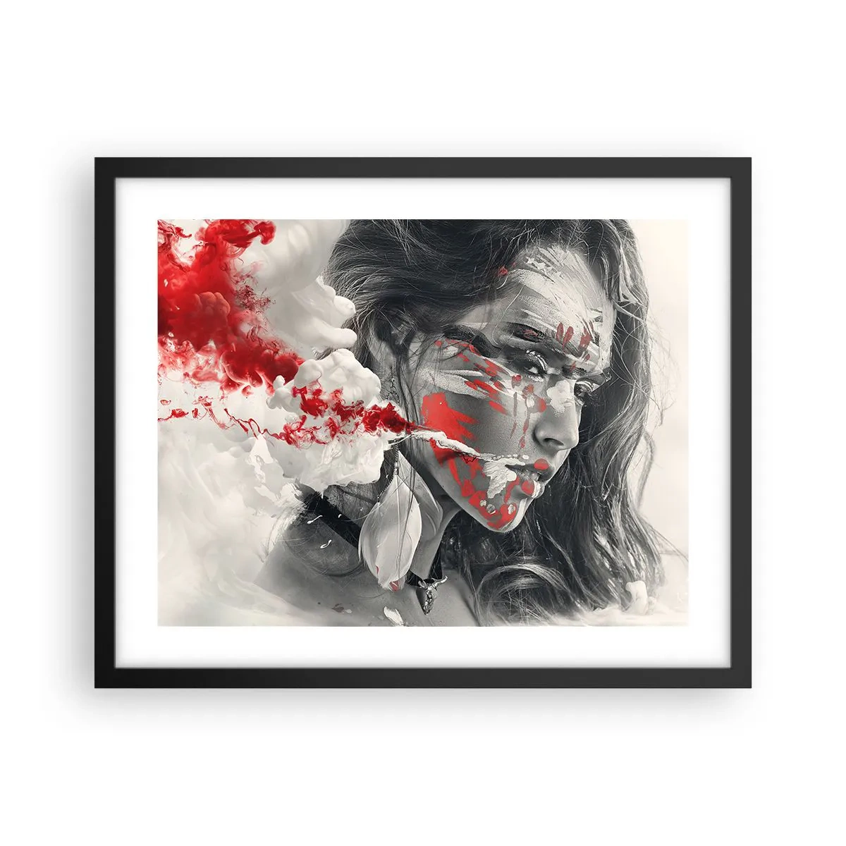 Plagát v čiernom ráme - V škárach absurdity - 50x40 cm