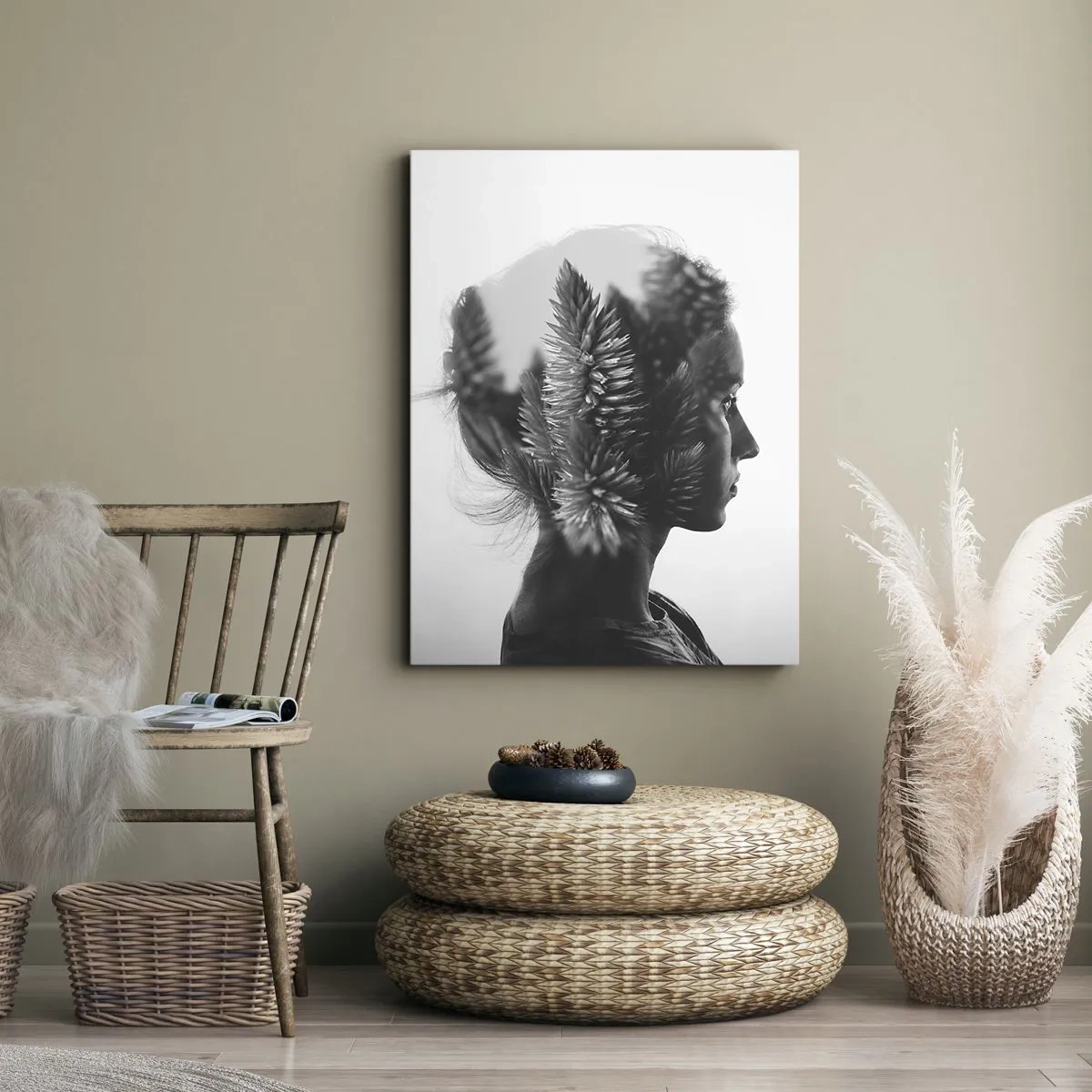 Obraz na plátne - Pani borovicového lesa - 65x120 cm