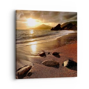 Obraz na plátne - Choď za slnkom k výšinám - 30x30 cm