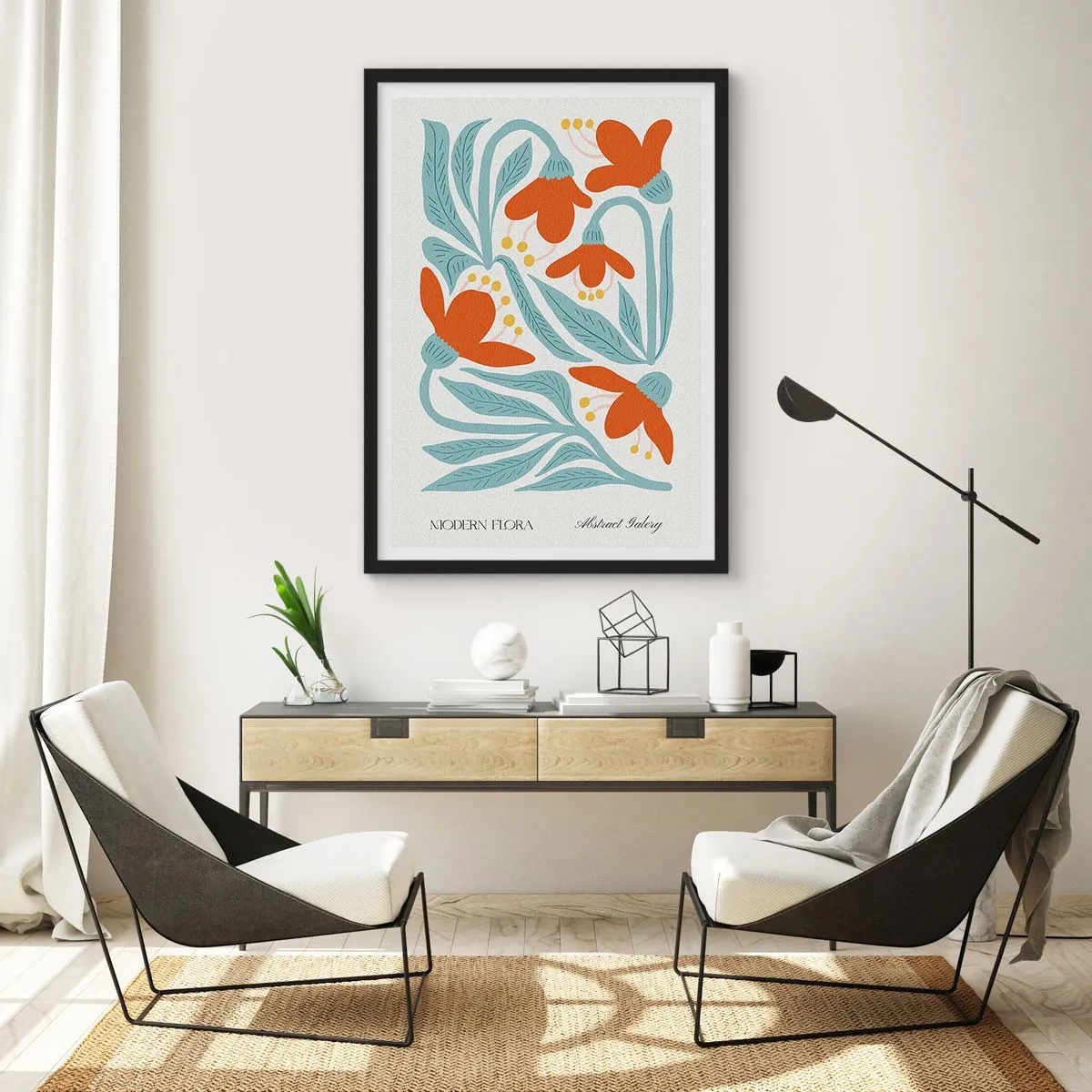 Plagát v čiernom ráme - K zemi, ku slnku - 50x70 cm