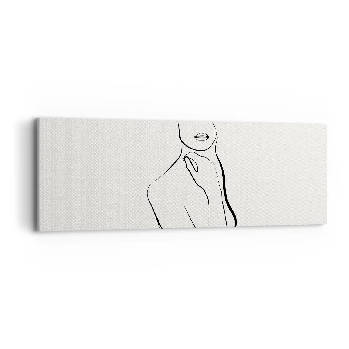 Obraz na plátne - Vlna melanchólie - 90x30 cm