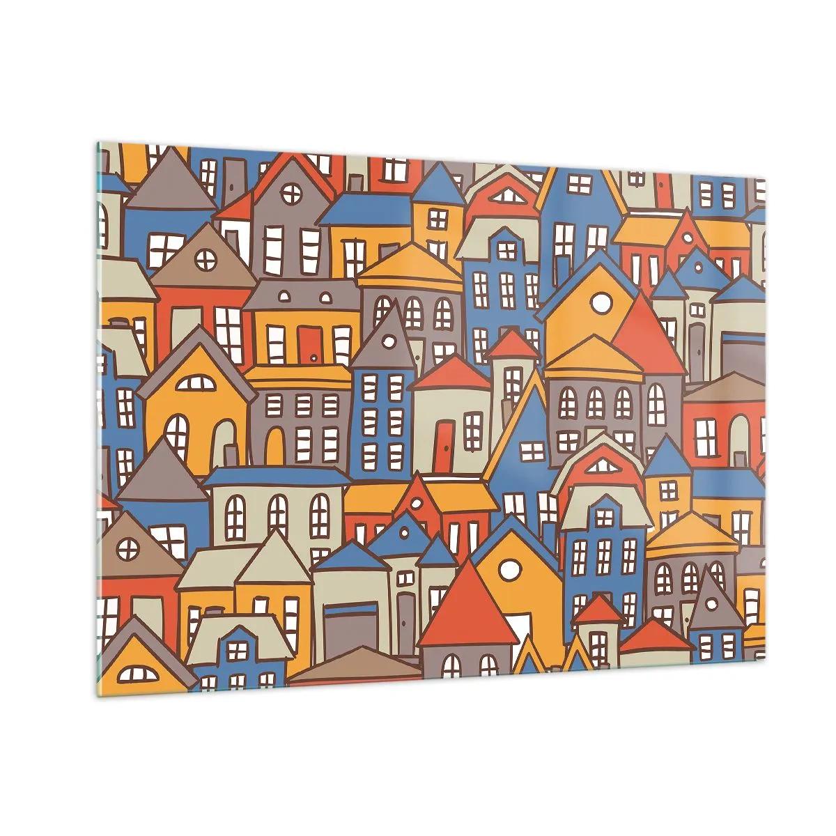 Obraz na skle - Za domom dom - 100x70 cm