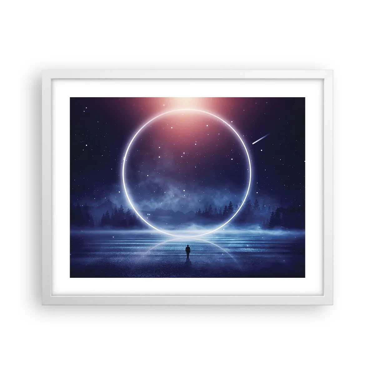 Plagát v bielom ráme - Už sú tu... - 50x40 cm