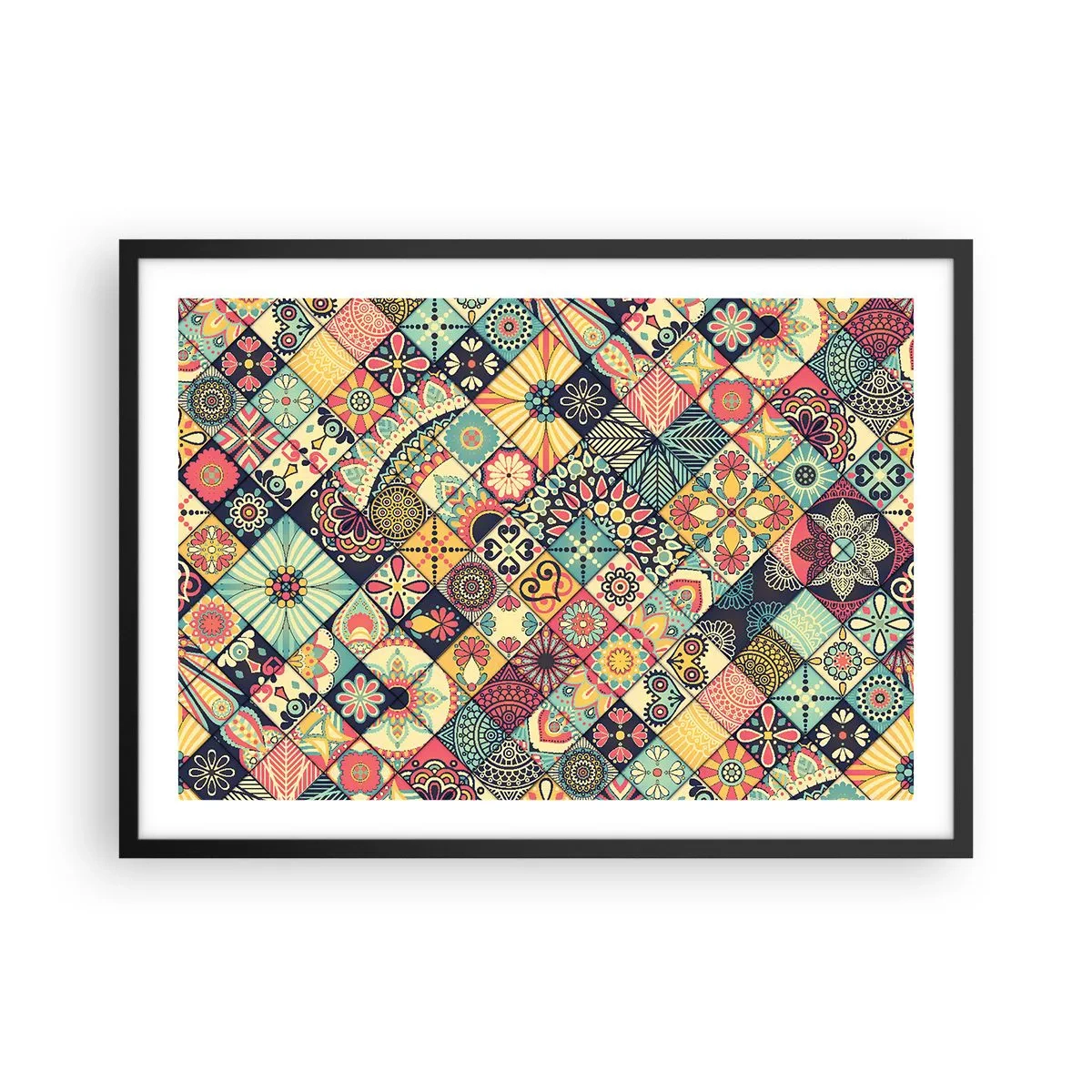 Plagát v čiernom ráme - Marocká vízia - 70x50 cm