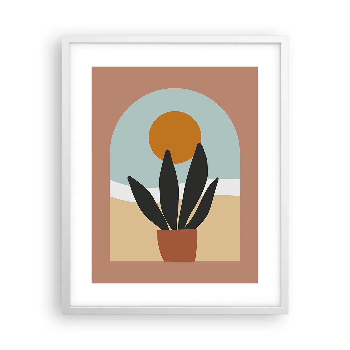 Plagát v bielom ráme - Malé radosti - 40x50 cm