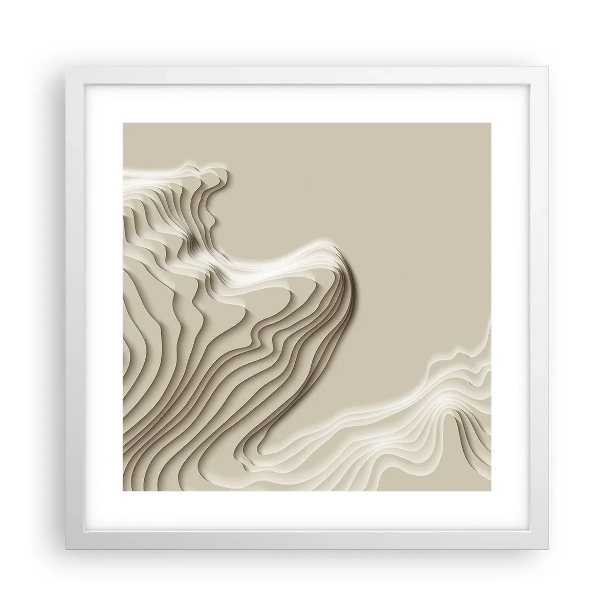 Plagát v bielom ráme - Topografia umenia - 40x40 cm