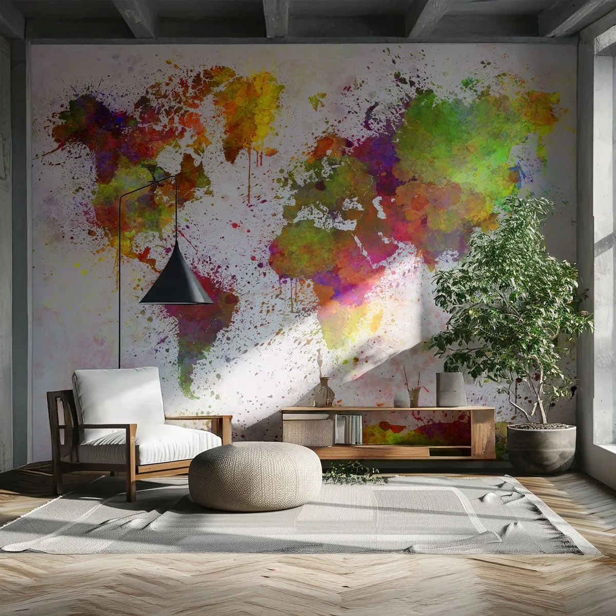 Fototapeta Standard Eco - Prišlo to nejako samo - Mapa sveta, kontinentov, Kus - 500x350 cm