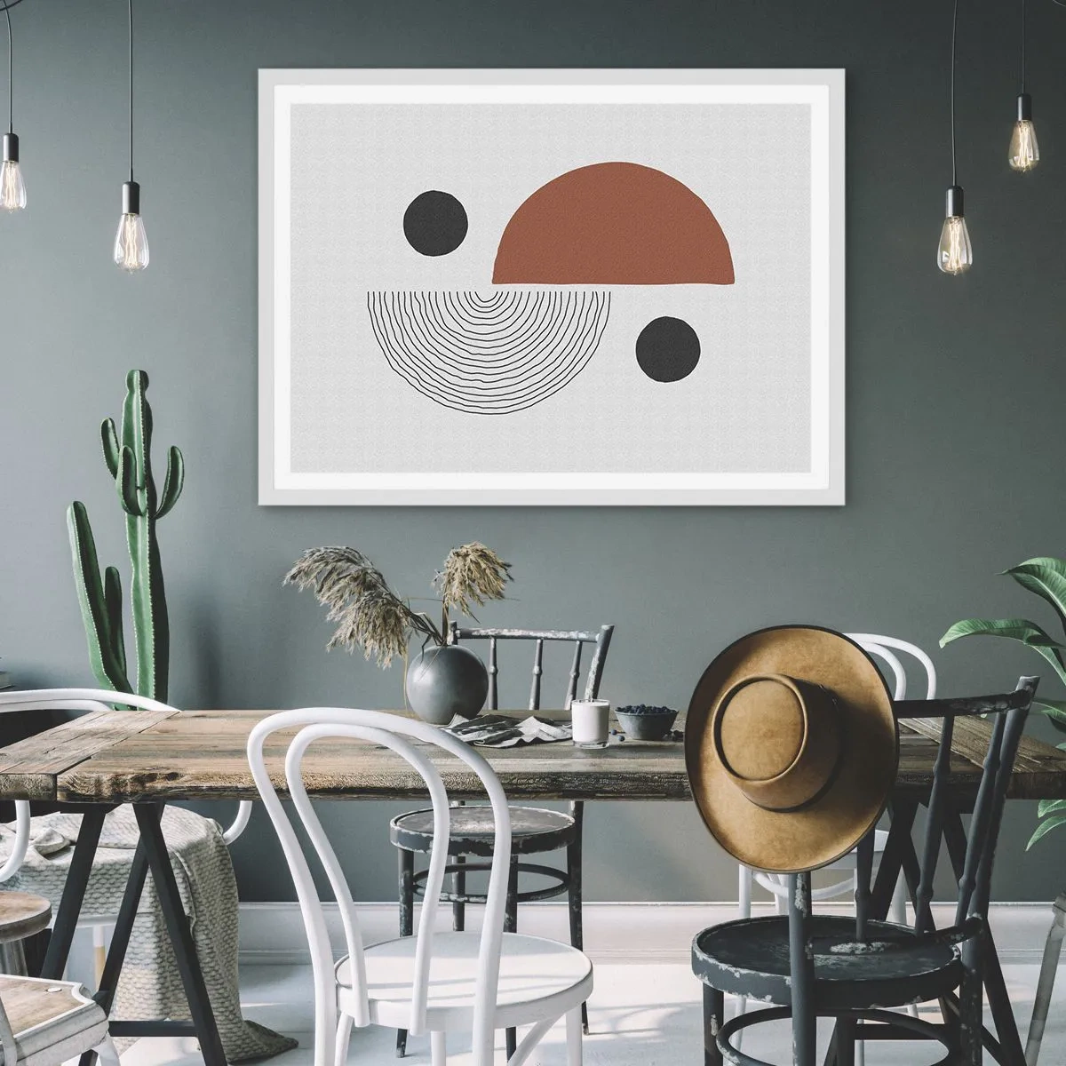 Plagát v bielom ráme - Dokonalosť kruhu - 100x70 cm
