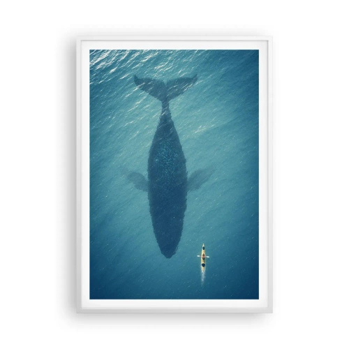 Plagát v bielom ráme - Stretnutie na oceáne - 70x100 cm